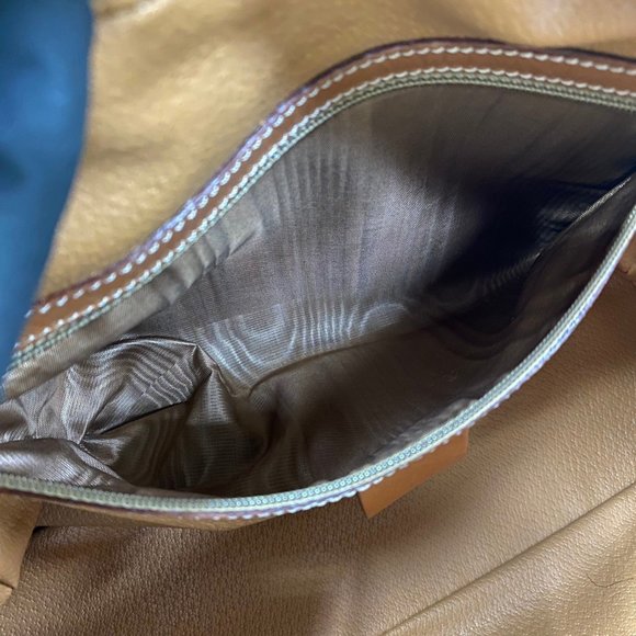 CELINE Macadam Blason Pattern Leather Handbag Boston Bag Brown 126-9 - Picture 10 of 10